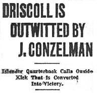 Conzelman outsmarts Driscoll